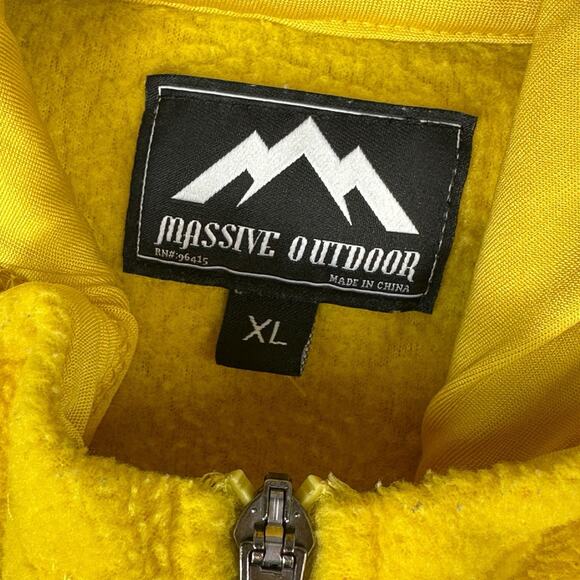 Massive Outdoor Fleece Hoodie Pullover Mens Size XL Aztec Southwestern Gorpcore - Picture 7 of 10